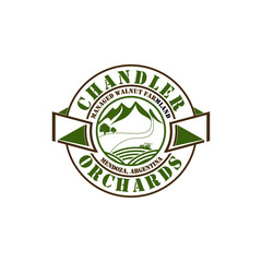 vintage label with a label