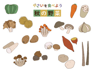 秋野菜ときのこ、秋の味覚セット