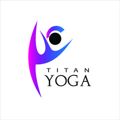 Abstract Yoga logo Design Sport and Healthcare Graphic Template Idea