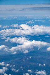 Fototapeta premium 富士山 空撮