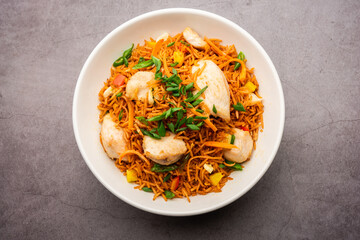 schezwan chicken fried rice