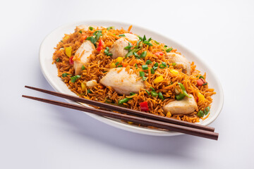 schezwan chicken fried rice