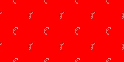 Red seamless background with candy christmas icons