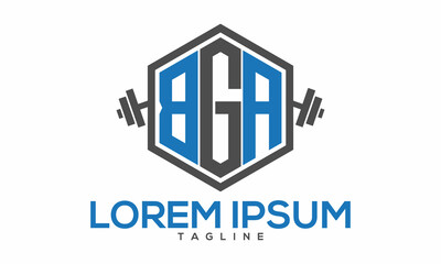 Obraz premium Unique font fitness logo Modern and minimalist vector and abstract logo