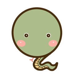 イラスト素材　爬虫類　ヘビ
