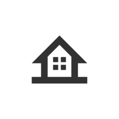 Simple house logo vector icon