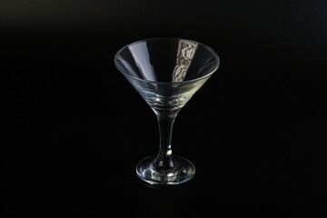Empty glass for vine or water