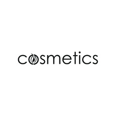 Cosmetic text logo typography, simple style