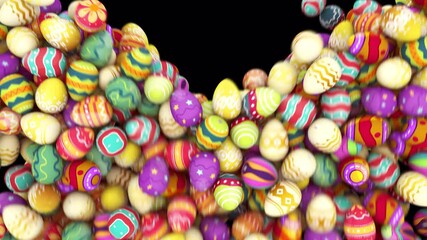 Easter Egg Transition with luma matte. This work is transition of egg with alpha channel you can place on footage or background.