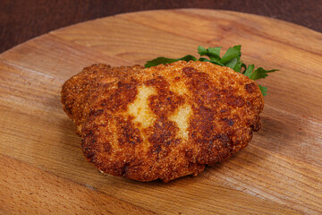 Crispy Chicken cutlet in bread