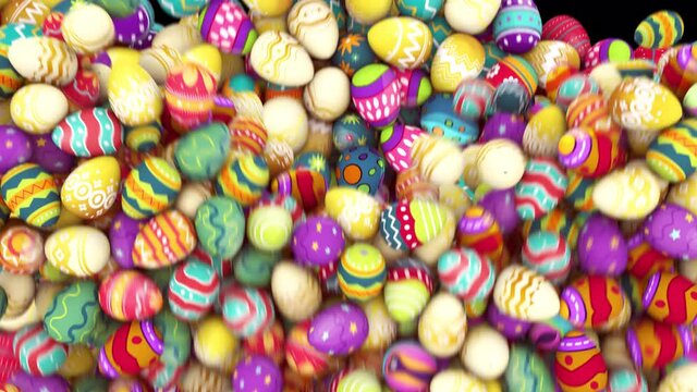 Easter Egg Transition with luma matte. This work is transition of egg with alpha channel you can place on footage or background.