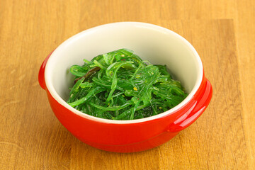 Japanese traditional seaweed salad Chukka