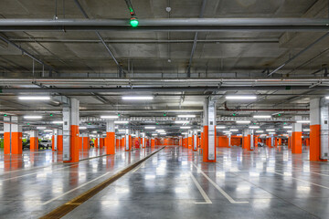 Underground parking with navigation system sensors