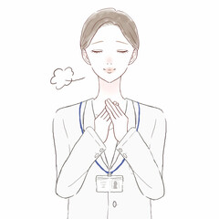 安心している女性医師