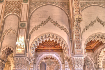 Hassan II mosque interior, Casablanca, HDR Image