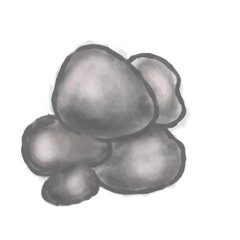 coral reefs watercolor object element under the sea. watercolor underwater. shellfish, seaweed, red fish, coral fish, crabs, flying birds, blue tang fish