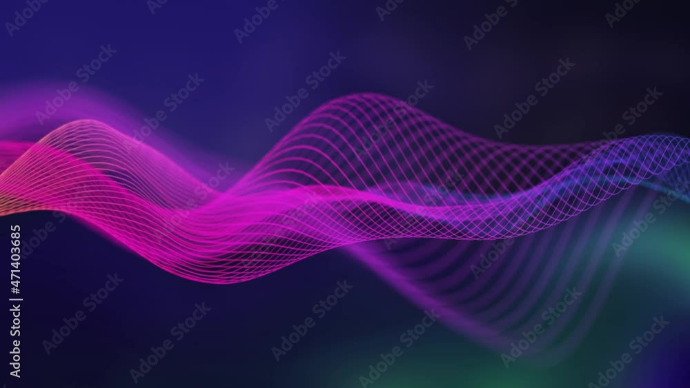 Poster abstract music wave technology background. music background with geometric line pattern. futuristic 