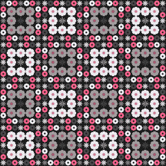 Spring, flowers and leaves. Seamless pattern. Fresh design for posters, flyers, greeting card, invitation. Vector illustration for web design or print.