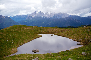Sunny day on dolomites