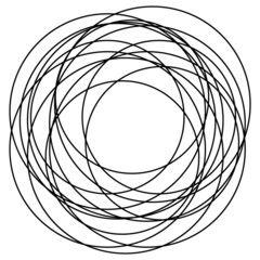 circle contemporary design layout. Art circle geometry compotition vector design. Circle line doodles