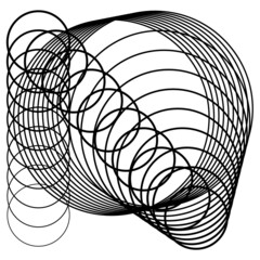 circle contemporary design layout. Art circle geometry compotition vector design. Circle line doodles