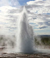 Eruption of Strokkur Geyser, Iceland