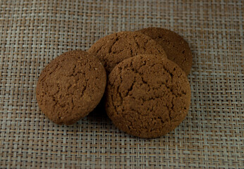 Whole healthy homemade oatmeal cookies