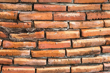 Background of old vintage brick wall