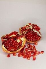 pomegranate on the table