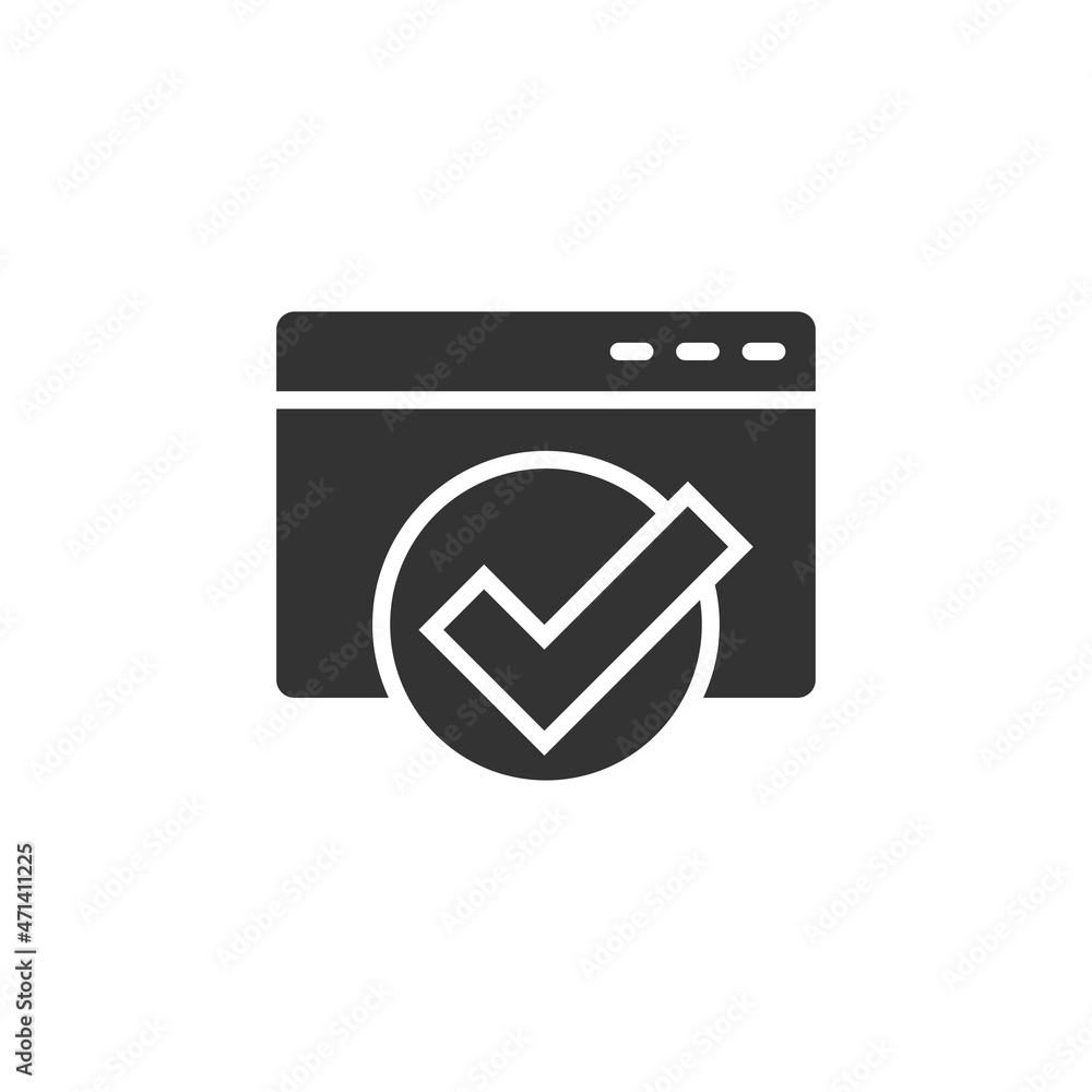 Poster to do list icon in flat style. document checklist vector illustration on white isolated background. 