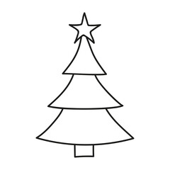 Hand drawn Christmas tree