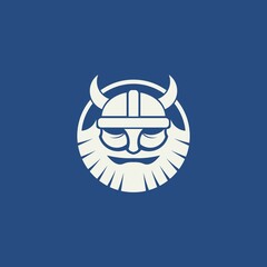 Obraz premium simple viking logo. vector illustration for business logo or icon