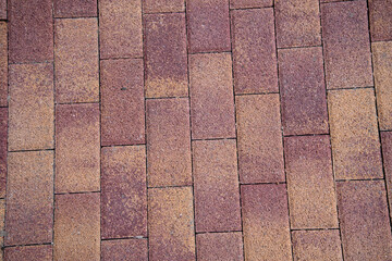 Red brick wall. Stone background.	
