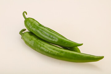 Ripe tasty spicy green pepper