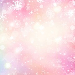 ピンクゴールドのエレガントで幻想的な雪の結晶のグラデーションベクターイラストグラデーション背景素材
