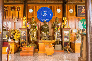 Lopburi, Thailand - September, 12, 2021 : Buddha statue at Wat Phu Noii, Lopburi, Thailand