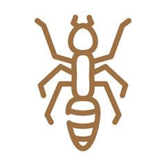 ant animal color icon vector. ant animal sign. isolated symbol illustration