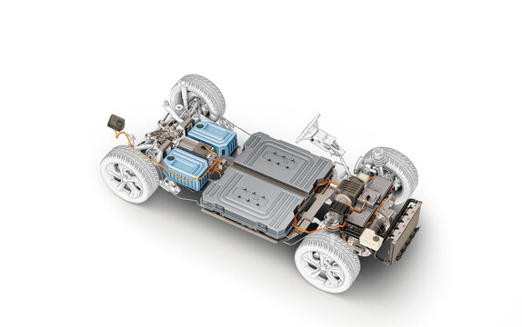 Electric car system, under carriage chassis.