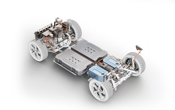 Electric car system, under carriage chassis.