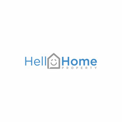 Fototapeta na wymiar hello home logo design premium vector, business logo design