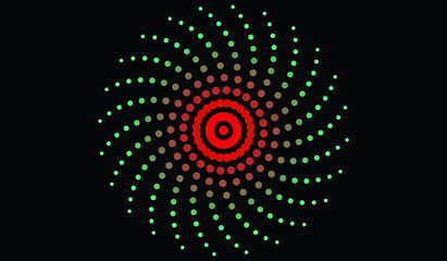 Blue and red circles abstract background vector design illustration