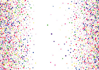 Yellow Frame Circle Decoration. Christmas Star Background. Green Confetti Illustration. Falling Square Illustration. Pink Stars Dot.