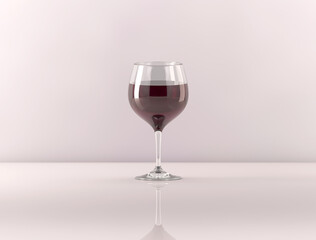 A delicious glass of red wine