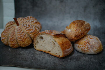 Homemade sourdough bread food photography recipe idea       