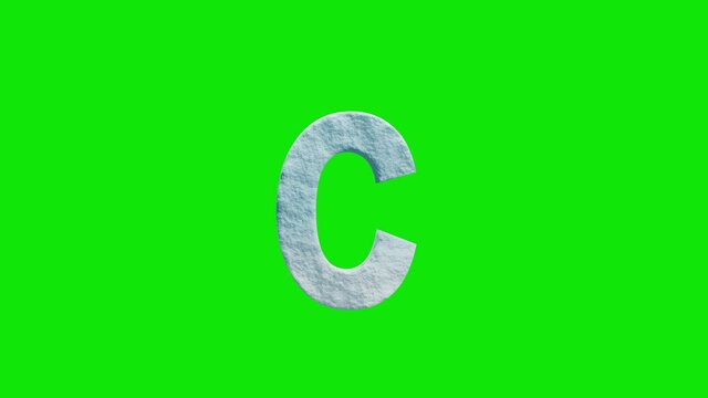 loop animation of English alphabet for children, letters on green background, Cute Alphabets, Learning ABC cartoon style, A to Z, The animation of all letters, 3d render