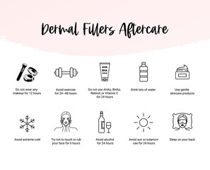 Dermal fillers aftercare instruction