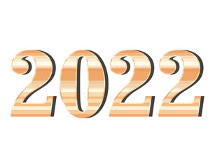 colorful 2022 year illustration
