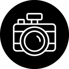 photography glyph icon