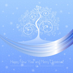 Christmas background. Christmas New Year's Card design. 