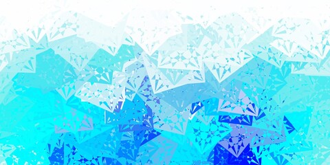 Light BLUE vector background with triangles.